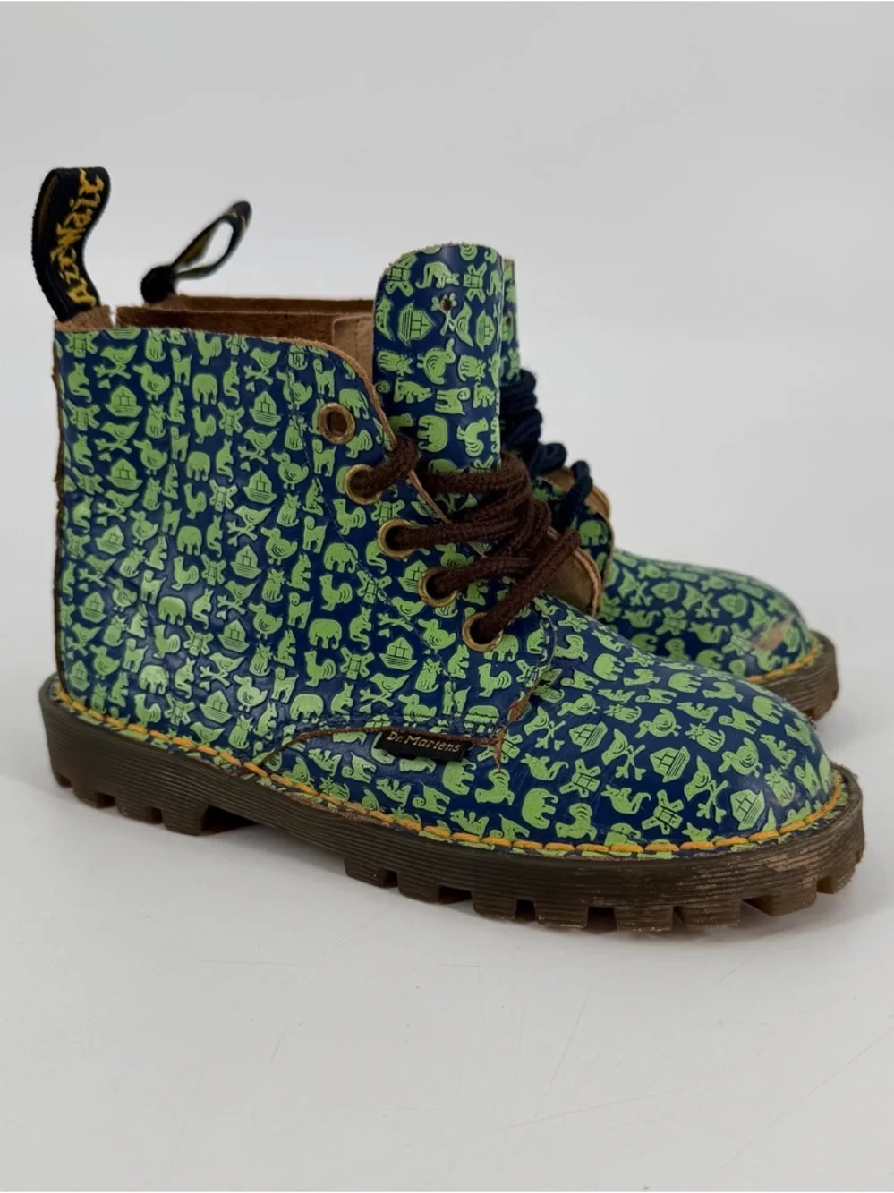 Vintage Dr. Doc Martens Noah’s Ark England Toddler Boots Little Kids 11 FLAWS
